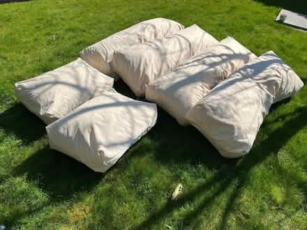Photo of free Garden cushions with washable covers - 4 large and 2. small (Dane Mead RG24) #2