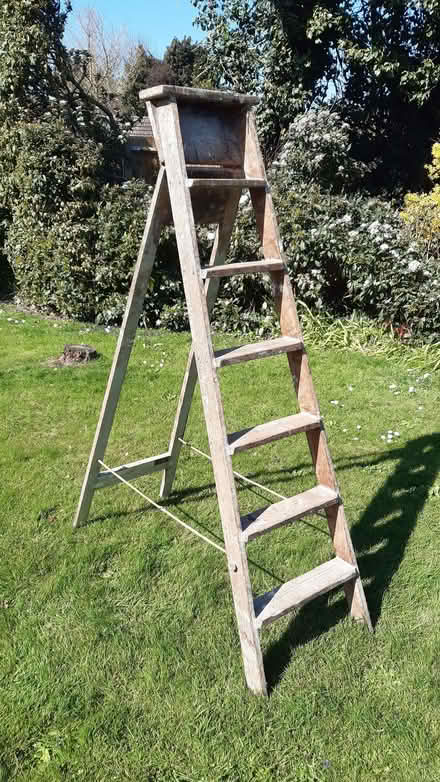 Photo of free 2 Wooden Step Ladders (CT10) #3