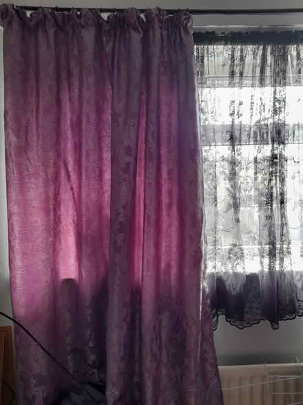 Photo of free Pretty., silky long curtains. (Otford TN14) #1