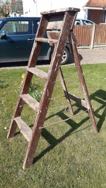 Photo of free 2 Wooden Step Ladders (CT10) #2