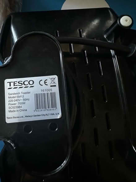 Photo of free Tesco sandwich toaster WORKING (Spring Park CR0) #4