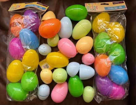 Photo of free HobbyCraft plastic fillable Easter Eggs (Lawnswood LS16) #1