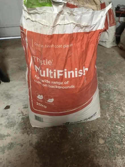 Photo of free Around 2/3 of a 25 kilo bag of Thistle MultiFinish plaster (Avening GL8) #1