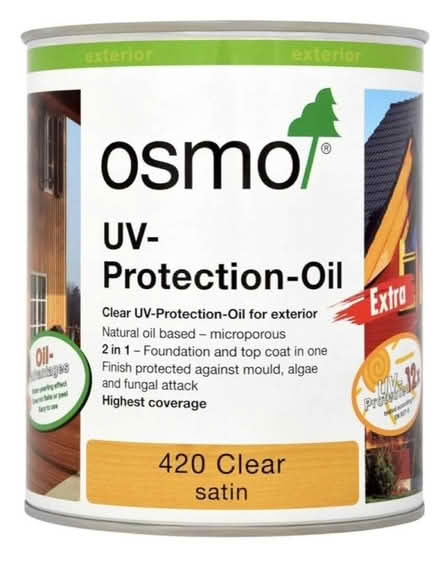 Photo of Part tin external osmo oil (Southwick Green) #1