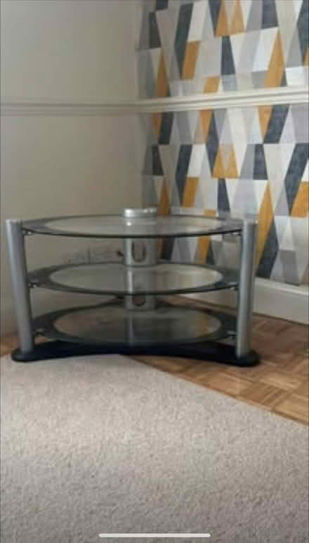 Photo of free Glass tv unit (Weymouth DT4) #1