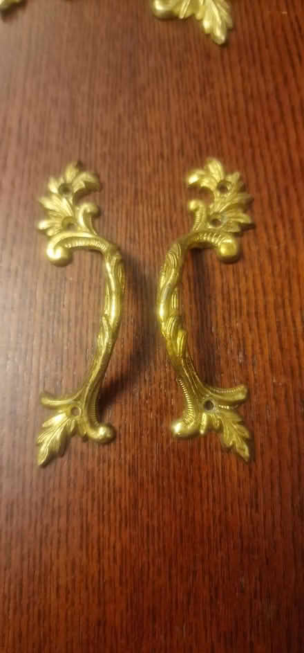 Photo of free 8 old style cupboard door handles (Blackley M9) #3