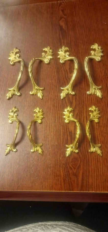 Photo of free 8 old style cupboard door handles (Blackley M9) #4