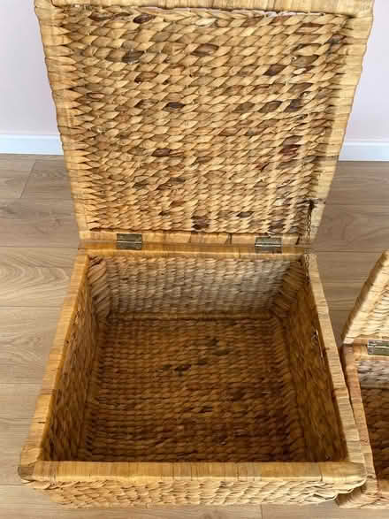 Photo of free Water hyacinth lidded storage boxes (Teddington TW11) #2