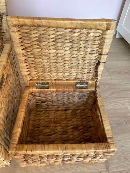 Photo of free Water hyacinth lidded storage boxes (Teddington TW11) #3
