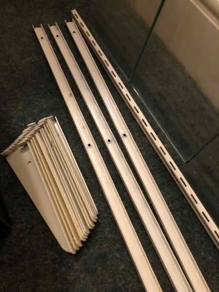 Photo of free Set of three glass shelves (Combe Down) #1