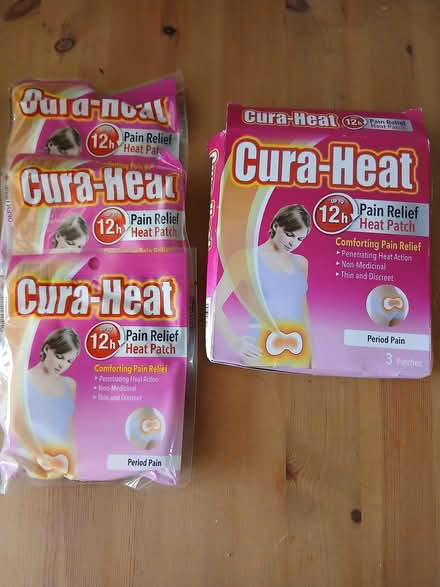 Photo of free Cura-Heat pain relief period pain patches (Copthorne SY3) #1