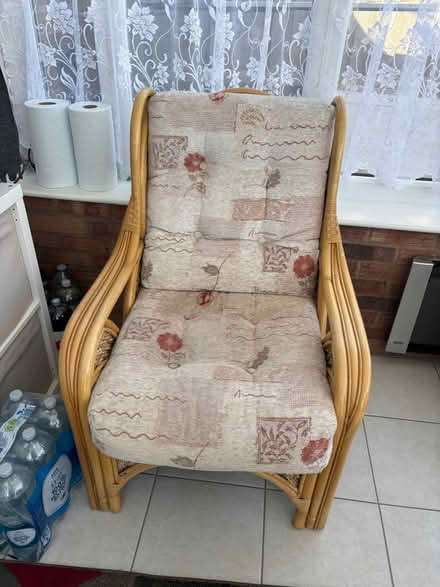 Photo of free Cane 2 x seater sofa & 2 x chairs (Hillmorton CV21) #1