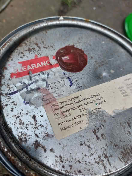 Photo of free Paint 2.5Lt - Ronseal Exterier wood (New Malden KT3) #1