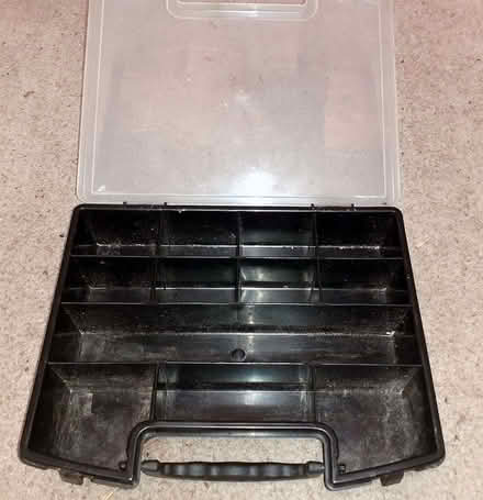 Photo of free Multi compartment storage box with clip lid. (Whitegrove RG42) #1
