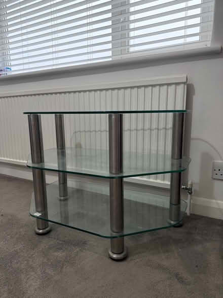 Photo of free Glass TV unit (North Herts SG4) #1
