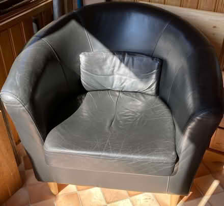 Photo of free Ikea Black Leather Chair (Calthwaite CA11) #1