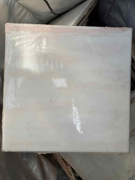 Photo of free White tiles with pink fleck - used (Ashchurch GL20) #1