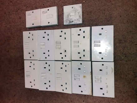 Photo of free A bundle of old electrical fascias (Whitegrove RG42) #1
