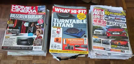 Photo of free What Hi-fi, Home Cinema and Auto Express magazines (Artington GU4) #1