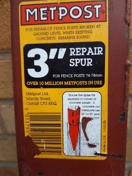 Photo of free Metpost Fence Repair Spur (Great Baddow CM2) #2