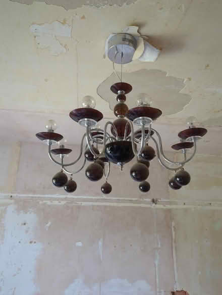 Photo of free Glass and chrome ceiling light (Leigh-on-Sea SS9) #1