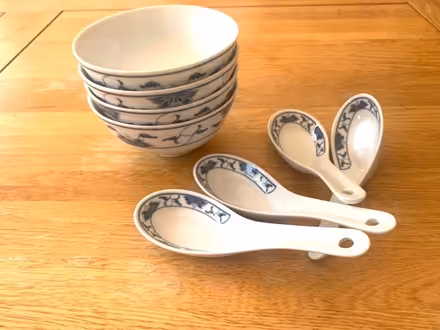 Photo of free Rice bowls and spoons (Churchdown GL3) #1