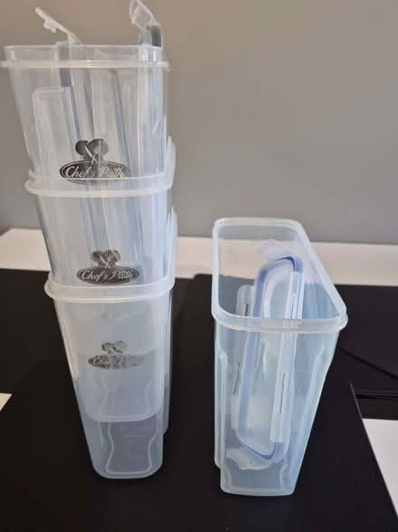 Photo of free Plastic cereal containers (Peasedown St John CP) #1