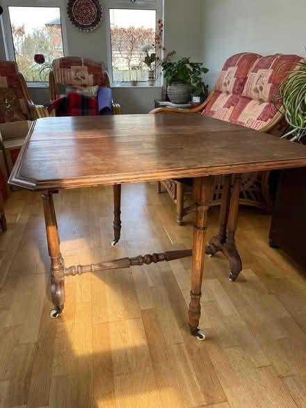 Photo of free Drop leaf table, antique (BT17) #3