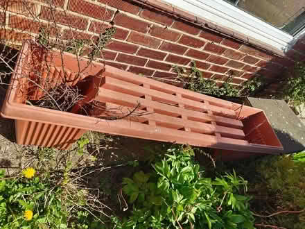 Photo of free Plastic terracotta planter seating. (New York NE29) #2