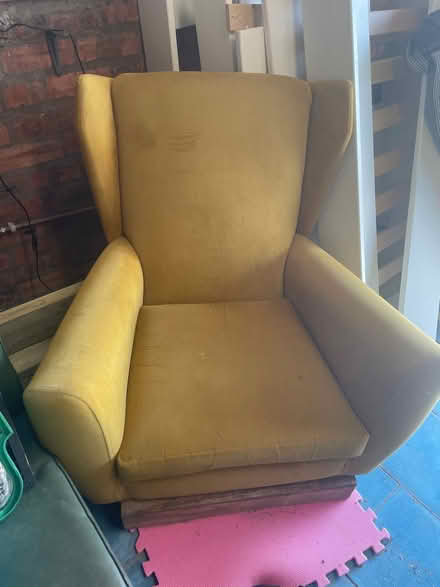 Photo of free Yellow Velvet Chair (Bayston Hill) #1