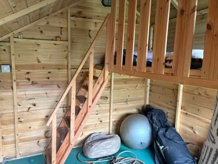 Photo of free Kids wooden 2 storey playhouse (Weybridge KT13) #4