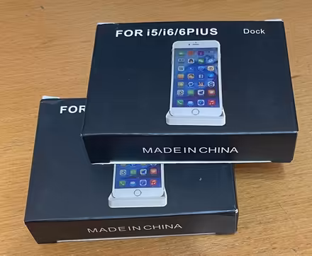 Photo of free 2 x docks for iPhone 5, 6 or 6Plus. (Buxton Central SK17) #1