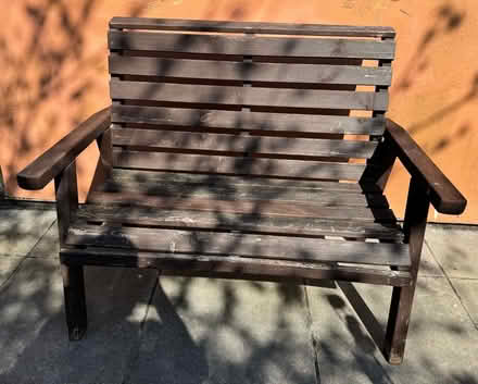Photo of free Two seater wooden bench (Worle BS22) #1