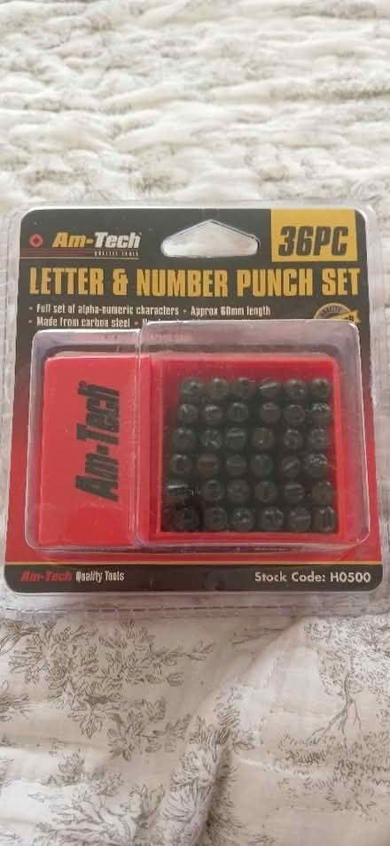 Photo of free Am-Tech Steel letter & number punch set (South Croydon CR2) #1