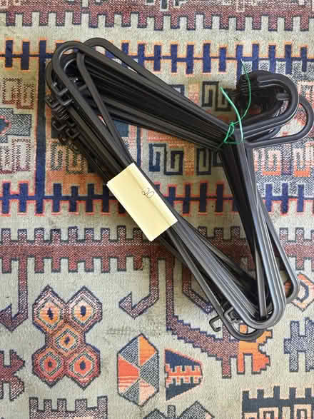 Photo of free Plastic Coat Hangers - Black x 15 (BS4) #1