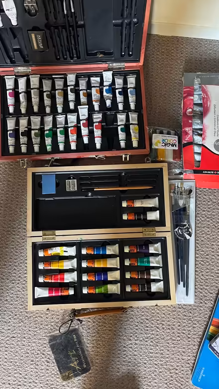 Photo of free Random collection of art supplies (Widcombe) #1