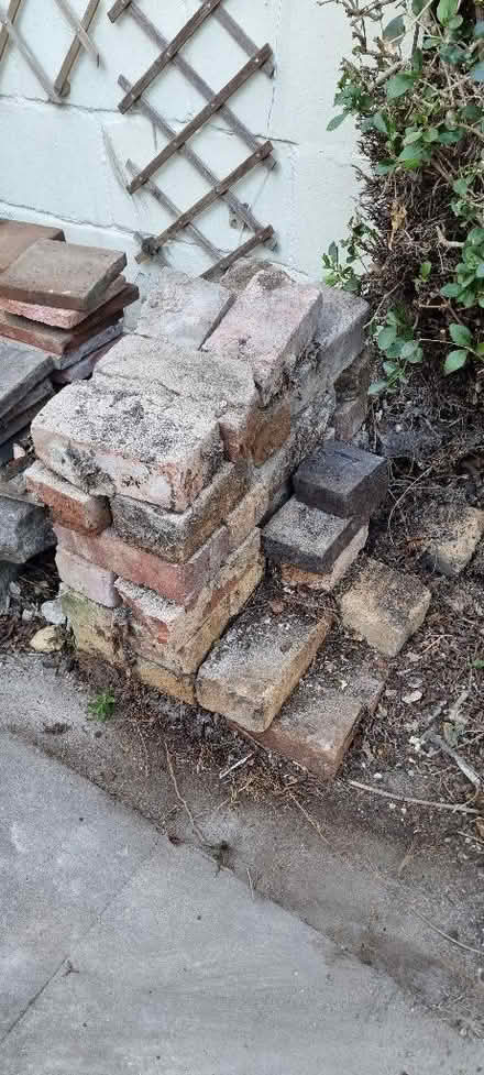 Photo of free Old quarry floor tiles and bricks for use as hardcore (Great Northern Road DE1) #2