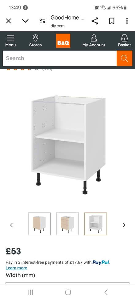 Photo of Kitchen Base unit (chard) #1