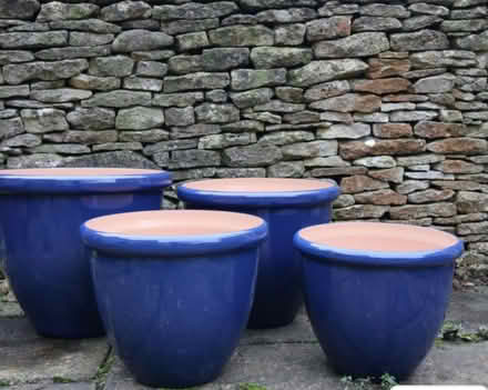 Photo of Blue plant pots (Upton CH2) #1