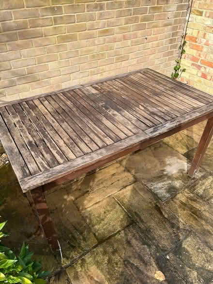 Photo of free Large garden table (Downham Market PE38) #2