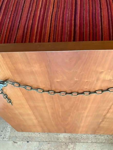 Photo of free Mirror on cherry wood back (Wargrave RG10) #2