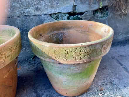 Photo of free Two terracotta garden pots (Southend-on-sea SS1) #3