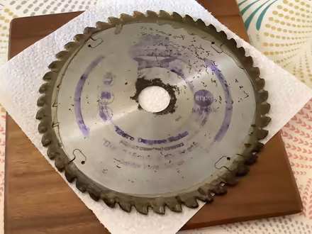 Photo of free Chop saw blade (Long Hanborough OX29) #1