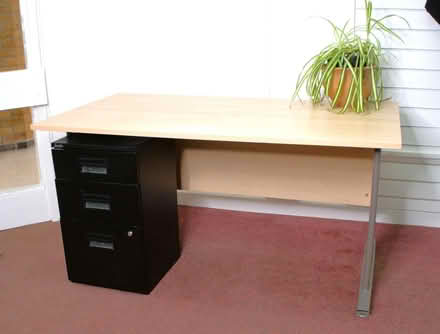 Photo of free Office desk with filing and drawer space under 147 cm wide (Burgess Hill RH15) #1