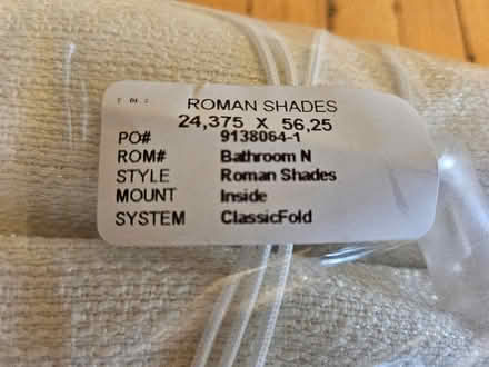 Photo of free Roman Shades 24x56 Pair (Downers Grove) #3