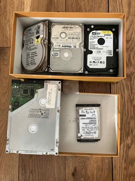 Photo of free Box Of Assorted Hard Drives (Ash EX20) #1