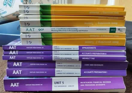 Photo of free Various AAT and accounting Text books (Heelands MK13) #1