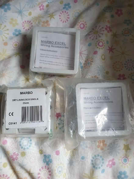 Photo of free Three 1 Gang Dry Lining Boxes For Single Electric Sockets (Middleton DE4) #1