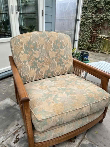 Photo of free Ercol solid Bergere comfy chair for rattan replacement (West Wittering PO20) #1