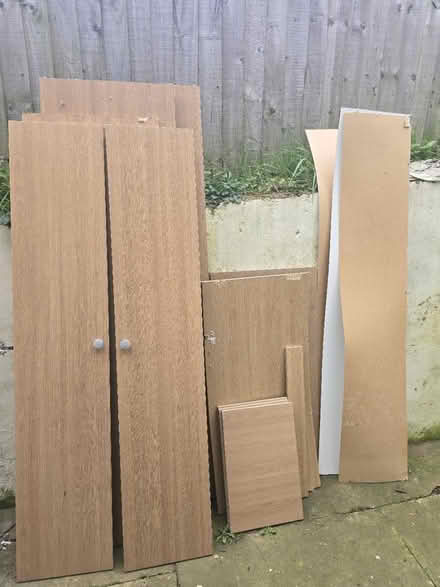 Photo of free Tall wood wardrobe pieces (B44 Kingstanding) #1